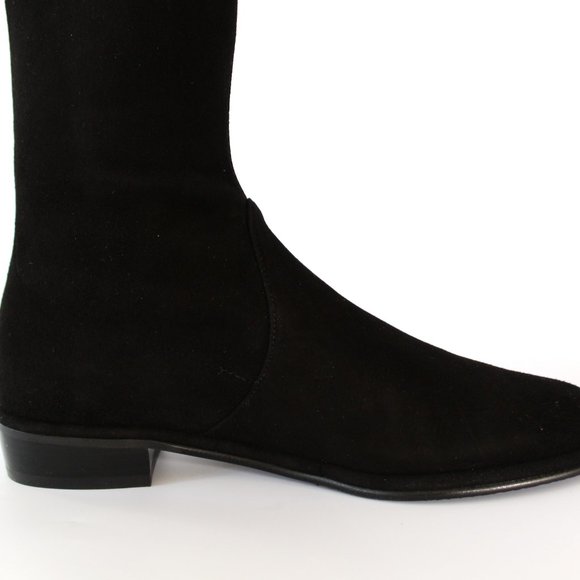NEW STUART WEITZMAN Kneezie Black Suede Tall Boots - Picture 12 of 13